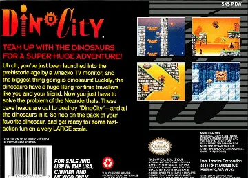 Dino City (USA) box cover back